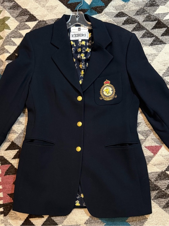 Iceberg Jackets & Blazers - Iceberg x Peanuts x Harriet Kassman Blazer w/Embroidery & Gold Accents